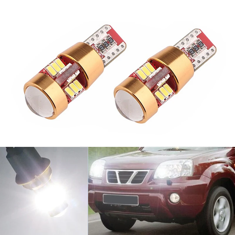 2x T10 LED W5W Samsung автомобильные лампы для Nissan Qashqai Juke Almera X trail Tiida Note Primera Pathfinder