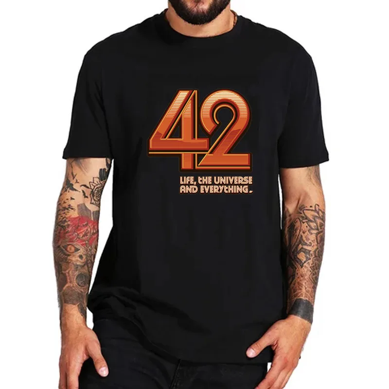 Ретро-руководство по естественным наукам Teeshirt ответ на все 42 Футболка мужская dont