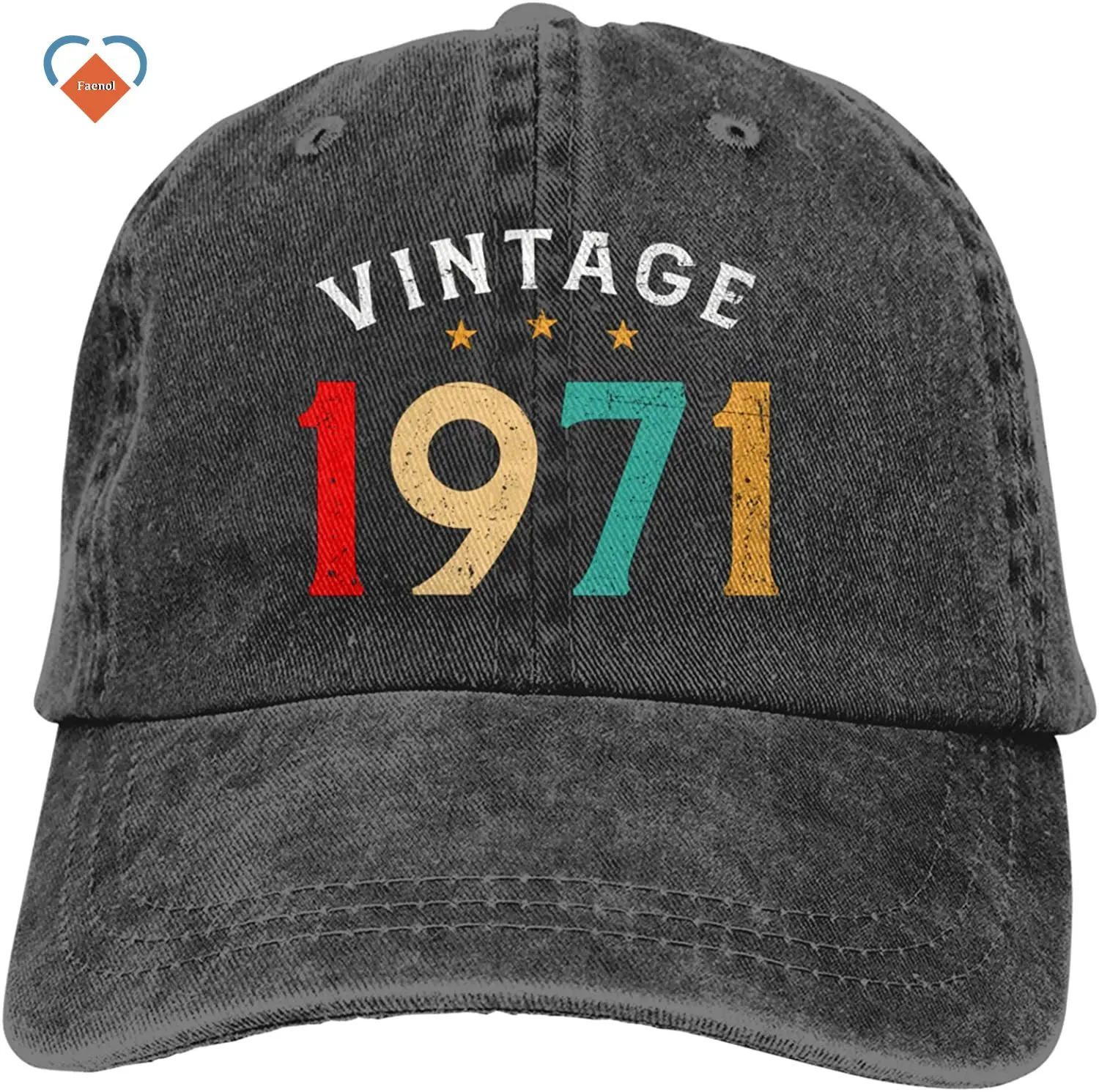 

Hat For Men Women Vintage 1971 50th Birthday Gift Men Women 50 Years Old Cowboy Hat Adjustable Retro Sports Cowboy Hat