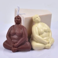 female body candle mold silicone yoga women candle mold suitable for diy handmade human candle decoration home art