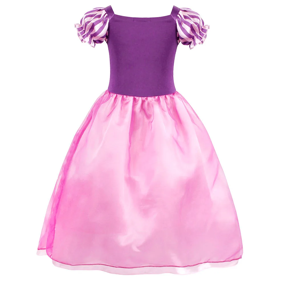 AmzBarley Girls Rapunzel Dresses Fancy Childrens Festival Clothing Cosplay Princess Birthday Party Halloween Costume Clothes | Детская