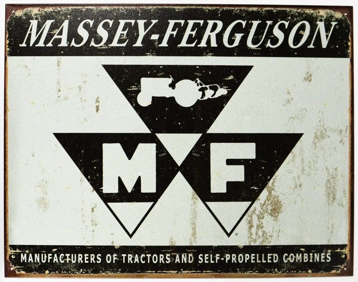 

Tractores Massey-Ferguson, señal de estaño de Milwaukee, granja de campo, Allis, Chalmers, señal de estaño de 8x12 pulgadas