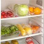 Многоразовый пакет на молнии, пластиковый пакет для хранения пищевых продуктов, для замораживания и подогрева, универсальный герметичный пакет, 10 шт.компл.