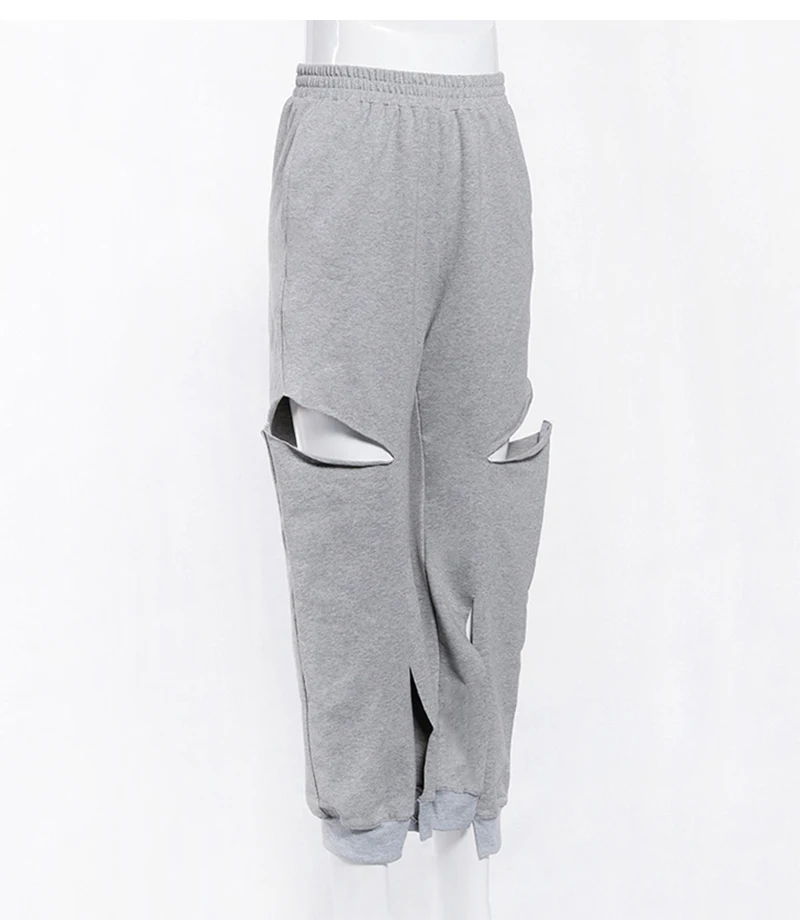 

Sexy Modern Hip Hop Dance Clothing Sexy Loose Hole Pants Jazz Dance Costumes Ballroom Dancing Clothes Girl Party Wear DT2589