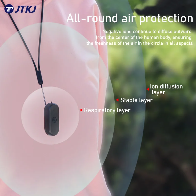 

JTKJ Portable Negative Ion Air Purifier MINI Dust, Smoke And Formaldehyde Mute Air Handler Mini Purificador De Aire Portátil