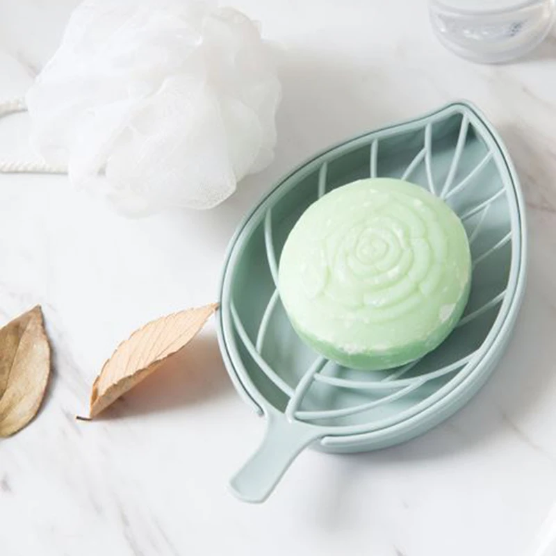 Двухслойный дренаж для мыла в форме листа коробка хранения ванной контейнер