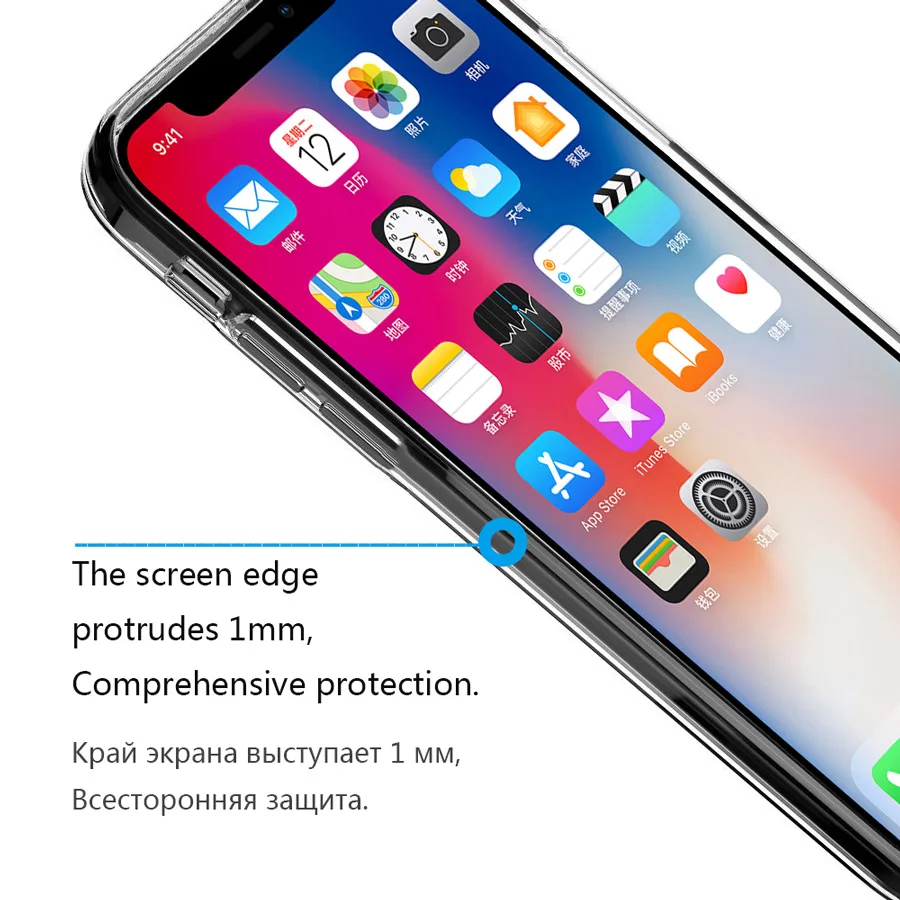 50 шт. для iphone 11 Pro Xs Max Прозрачный чехол для Apple iphone X Xr 8 7 6 Plus жесткий защитный чехол
