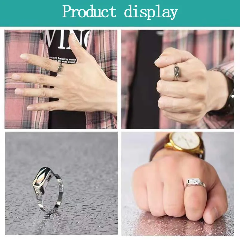 Кольцо для самозащиты скрытое кольцо из нержавеющей стали женское уличное