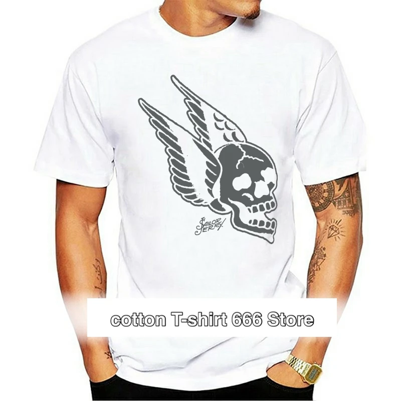 

Футболка с изображением матросского Джерри для татуировки, S-2XL negra