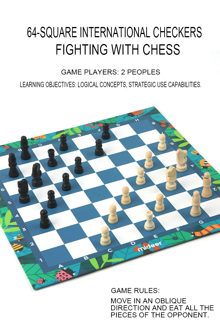 MiDeer 9 в 1 классические игры Детская Доска игра бинго памяти игры Летающие шахматы нарды шахматы шашки для 2~ 4 игроков 3Y