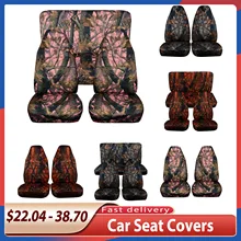 Hunting Camouflage Car Seat Covers For SUV Off-Road Universal Size Auto Seat Cover For Fishing Waterproof Interior Accessories