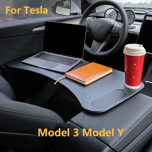 for tesla model 3 model y car steering wheel table board laptop notebook desk mount stand universal eating drinking tray holder free global shipping