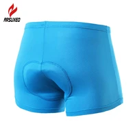 arsuxeo 3 colors cycling underwear men women 3d sponge padded breathable cycling shorts underwear mtb bike bicycle underpant