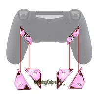 extremerate chrome pink glossy replacement redesigned back buttons k1 k2 k3 k4 paddles for ps4 controller dawn remap kit