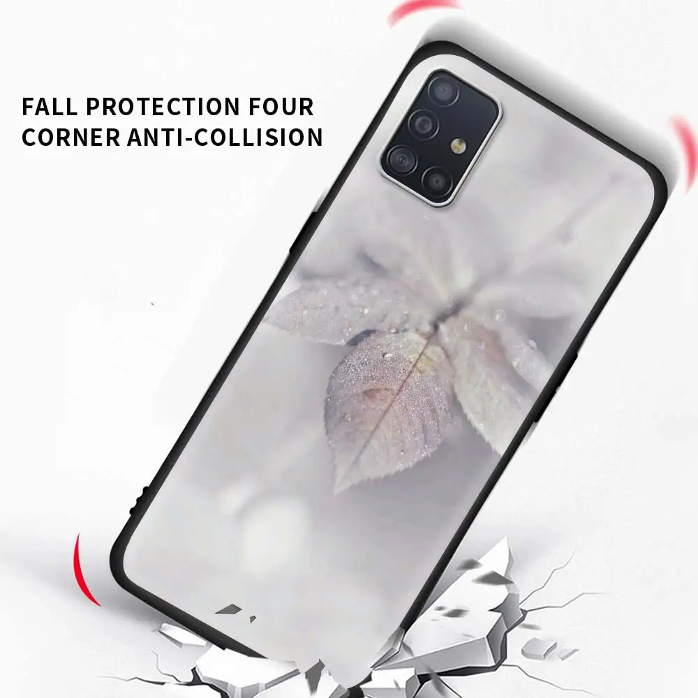 

Winter Snow Ice Crystals Phone Case for Samsung Galaxy A51 A71 A01 A11 A21 A21s A31 A41 A42 5G A50 A10 A20e Back Cover Soft Cell