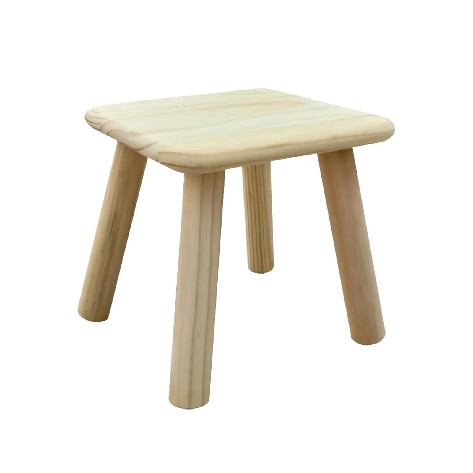 

Детский деревянный стул, портативный водонепроницаемый круглый, Многофункциональный прочный, маленькое сиденье для школы, ресторана, гост...