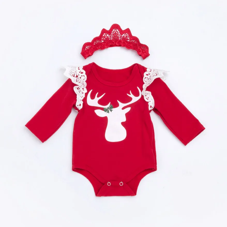 Милые Детские Боди и повязка на голову с короной комплект одежды из 2 предметов