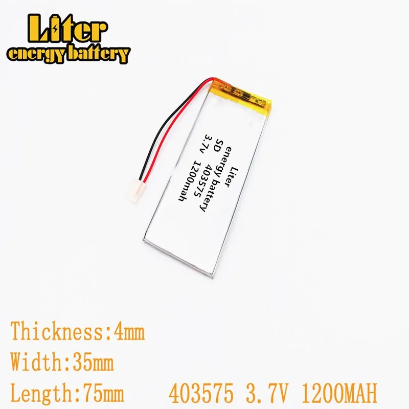 3 7 V 1200mAh 403575 литий-полимерный литий-ионный аккумулятор для Mp3 MP4 MP5 GPS мобильного