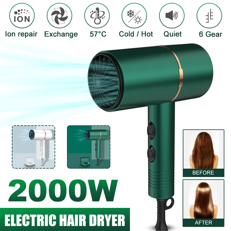 

Новый 6 Регулировка скорости 2000 Вт фен сильный Мощность Парикмахерская ножницы Инструменты для укладки волос генератор отрицательных ионо...