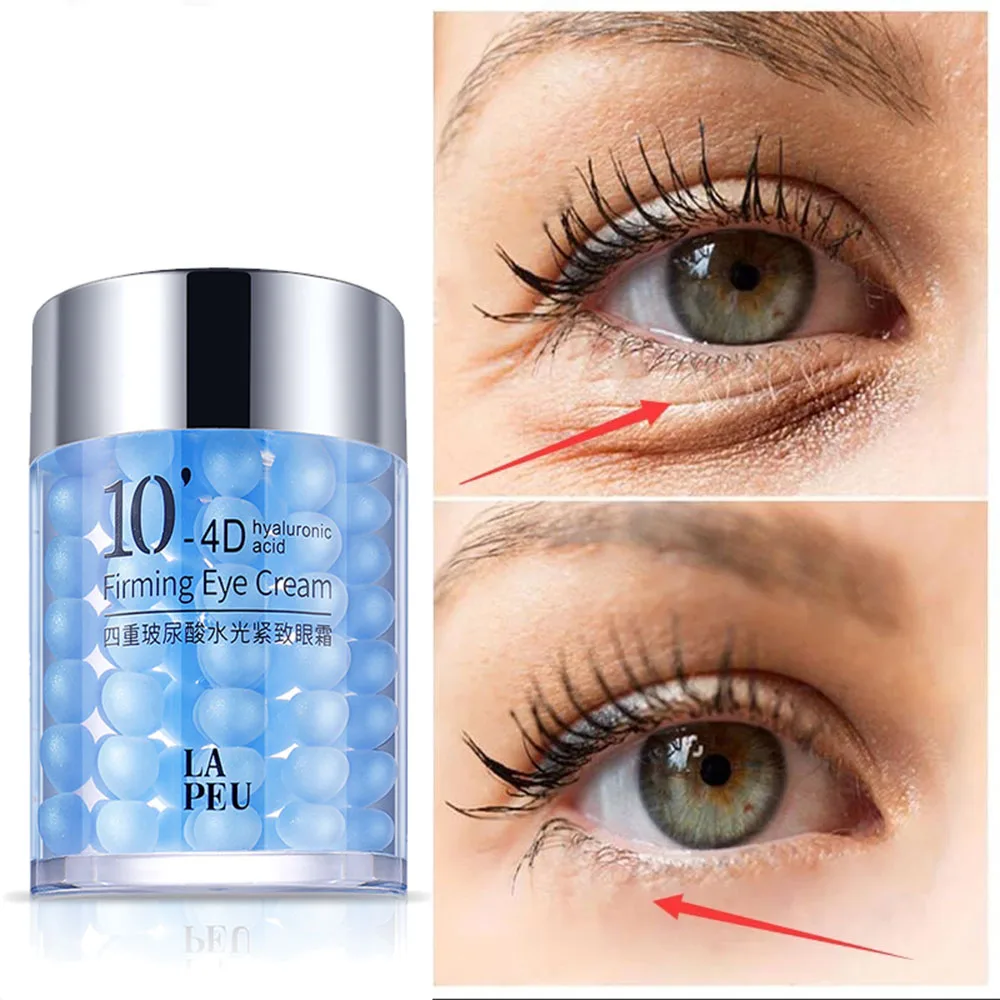 

Skin Care Product 4D Hyaluronic Acid Eye Cream Fade Dark Circle Relieve Fatigue Anti Aging Anti Puffiness Brighten Whiten Skin