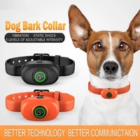 rechargeable anti bark dog puppy pet training collar bark terminator stop electric shock pet supplies new