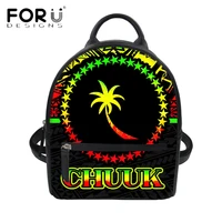 forudesigns chuuk polynesian tribal print women mini shoulder pu backpack fashion casual zipper bags for lady travel sac femme