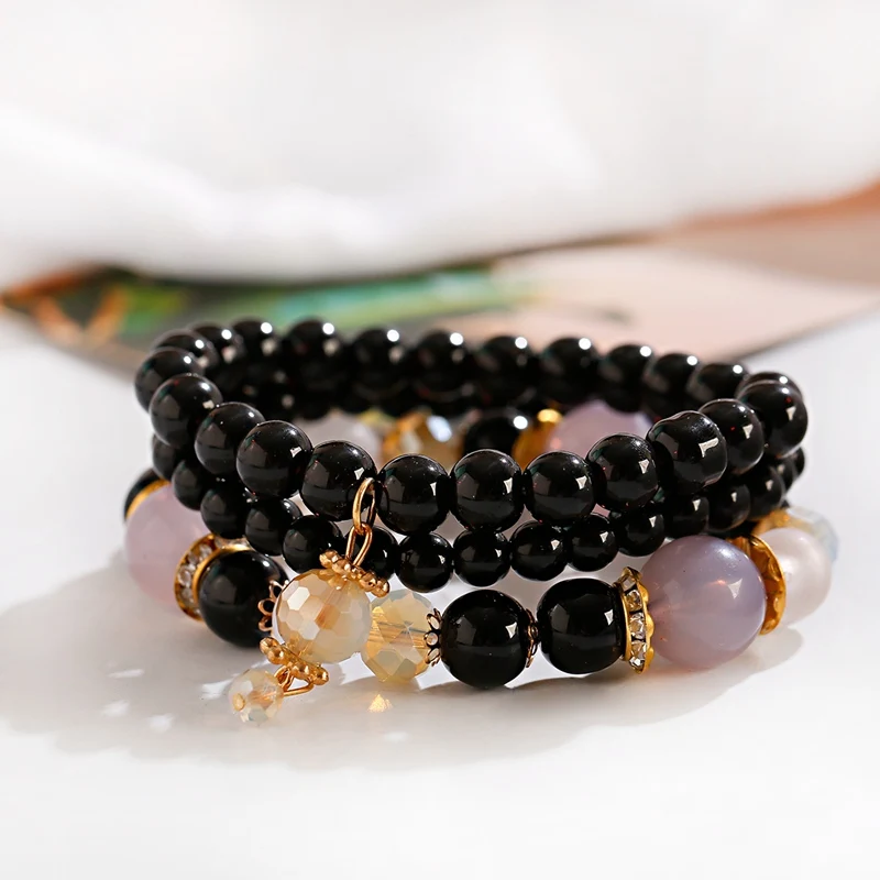 Богемный набор женских браслетов в стиле бохо 3 шт./лот высокое качество бусины с