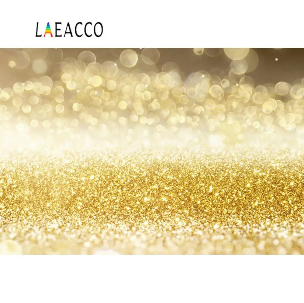 Laeacco Золотой горошек свет боке Фэнтези Любовь ребенка Вечерние Декорации Фотография задник-фон для фотографирования фотосессия Фотостудия