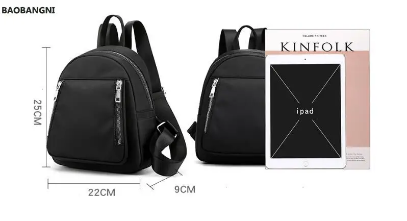 

Casual Oxford Backpack Women Travel Waterproof Nylon School Bags for Teenage Girls High Quality Fashion Tote Shoulder Packbag