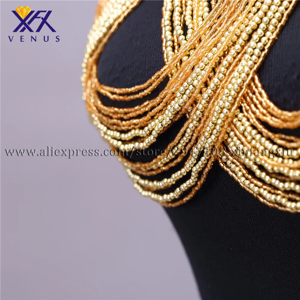 XFX VENUS Горячая Распродажа Новая женская свадебная одежда вышитая кристаллами