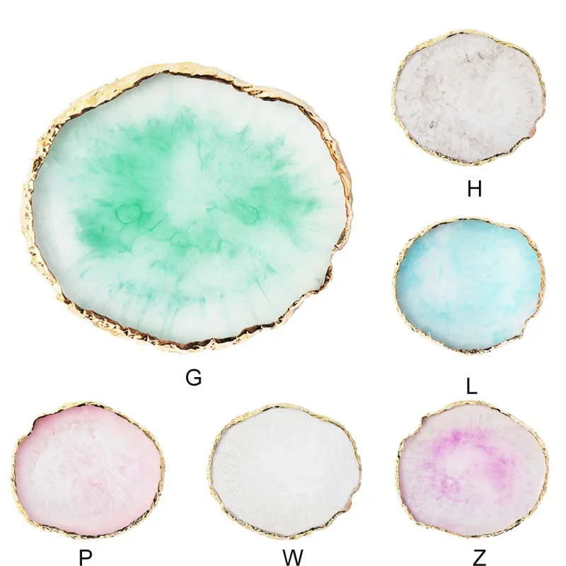 

Resin Jewelry Display Plate Necklace Ring Earrings Painted Tray Jewelry Holder Organizer Decoration