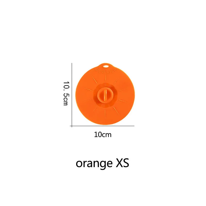 orange XS 1 шт. кастрюля для приготовления пищи, кастрюля с крышкой, инструменты для приготовления пищи, многоразовые многофункциональные миска для микроволновой печи, силиконовая крышка для кухонных гаджетов - Цвет: orange XS