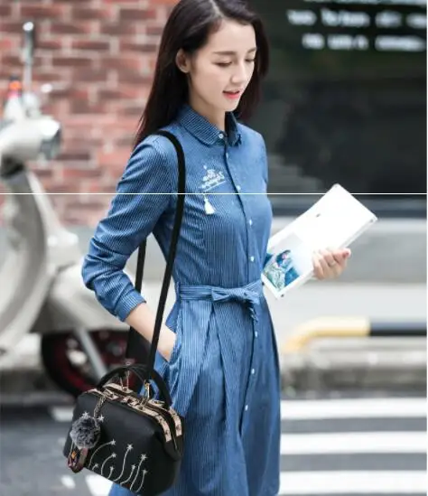 Женская молодежная и элегантная сумка для мотоцикла новая Корейская версия