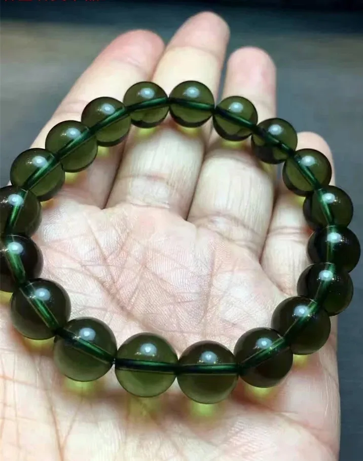 Hot Sale A++ Natural Moldavite green aerolites crystal stone Bracelet energy apotropaic 22g-36g/ lot Unique | Украшения и