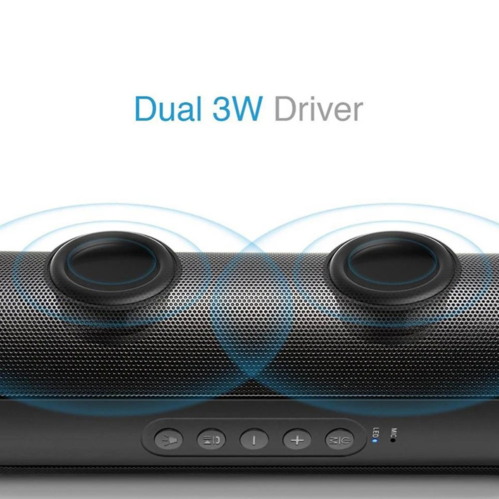 T2 колонки портативный динамик bluetooth водонепроницаемый беспроводной акустическая система открытый светодиодный Поддержка TF карты FM радио Aux вход