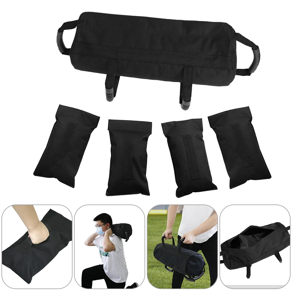 

5pcs/Set 40LB Weightlifting Sandbag Adjustable Weight Sand Bag MMA Boxing Strength Training Body Fitness Equipment
