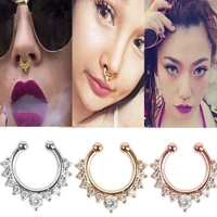 new fashion european american pendientes simple non pierced ear cuff crystal clip earrings for women jewelry gift brincos