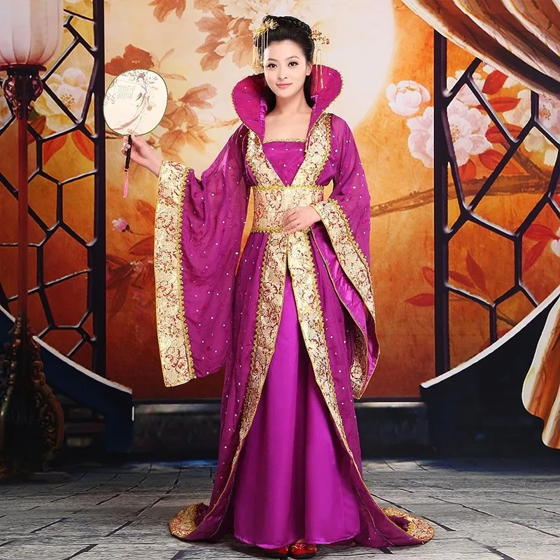 

Китайский роскошный женский костюм для косплея танцевальная одежда Костюм сказочной принцессы Тан ханьфу королевы древняя одежда Лидер пр...