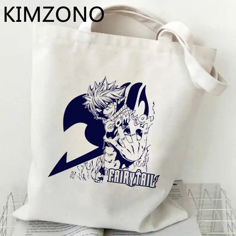 

Сумка для покупок Fairy Tail, Холщовая Сумка-тоут, многоразовая сумка, сумка для покупок ecobag bolsa, сумки