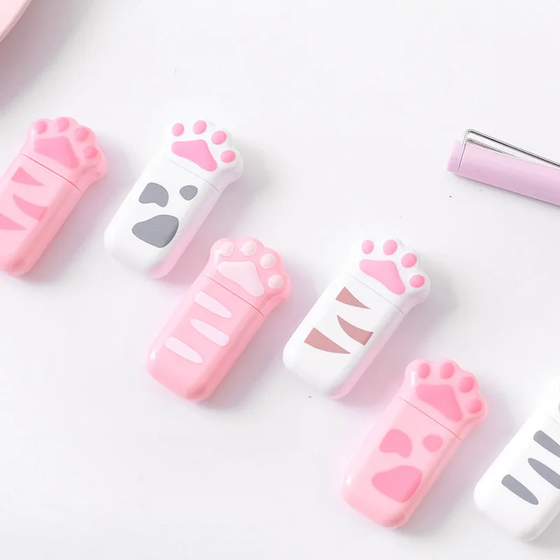 

24 pcs/lot Kawaii Mini Cat Paw Correction Tape Creative Promotional Stationery gift School Office Supplies