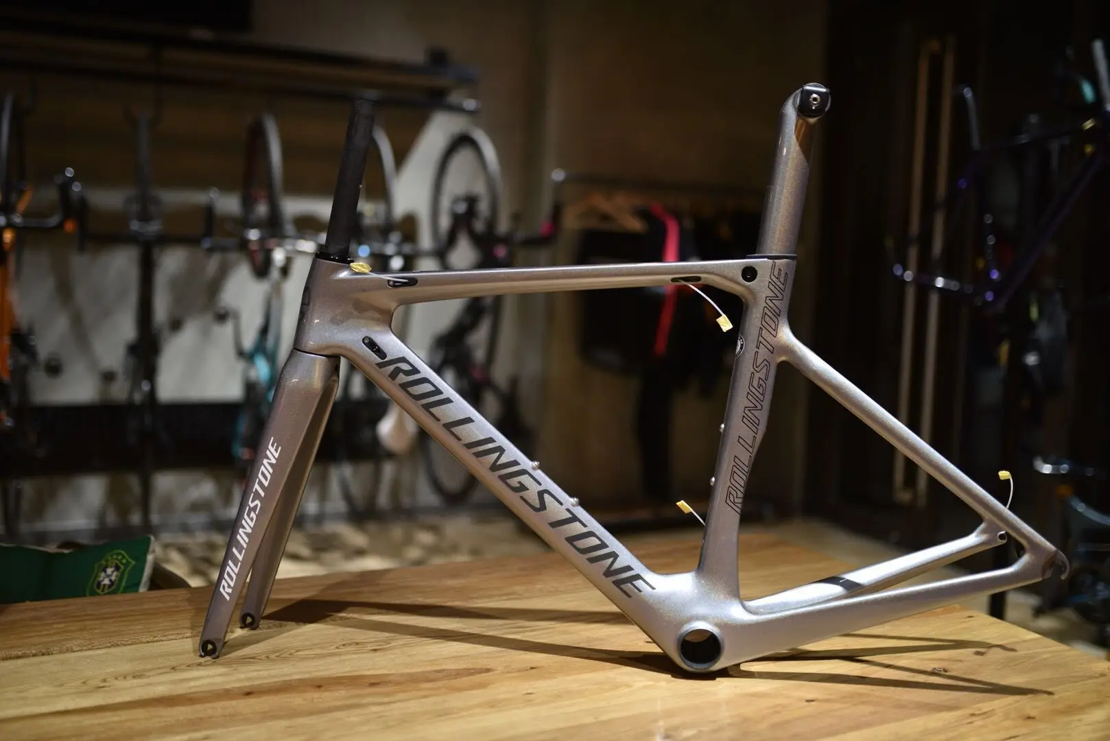ROLLING STONE FINDER Road Carbon Frame set UCI одобрение Аэро рамка для дороги набор Хамелеон серебряная краска 45 см 47 см 50 см 52 см