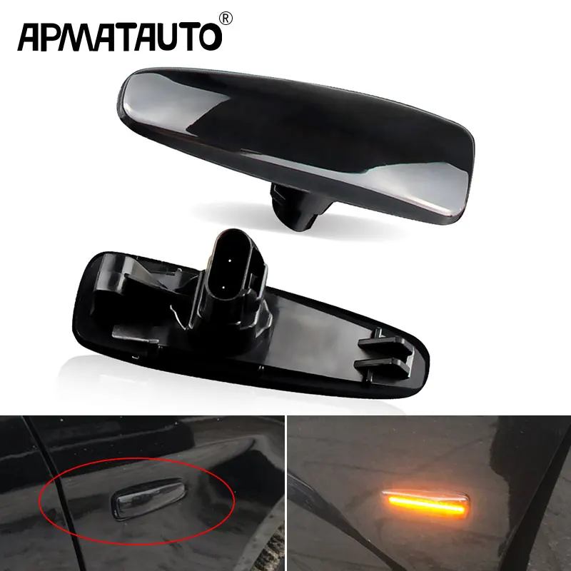 

2 pieces LED Fender Side Marker Turn Signal Lights 8351A001 For Mistubish Lancer Evolution X Outlander Sport Mirage