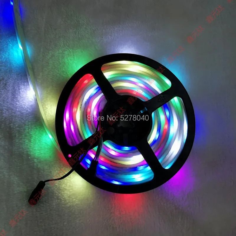 12V led strip RGB 144leds 5meter Magic lantern article casing monochromatic multicolor Full color discoloration gradient