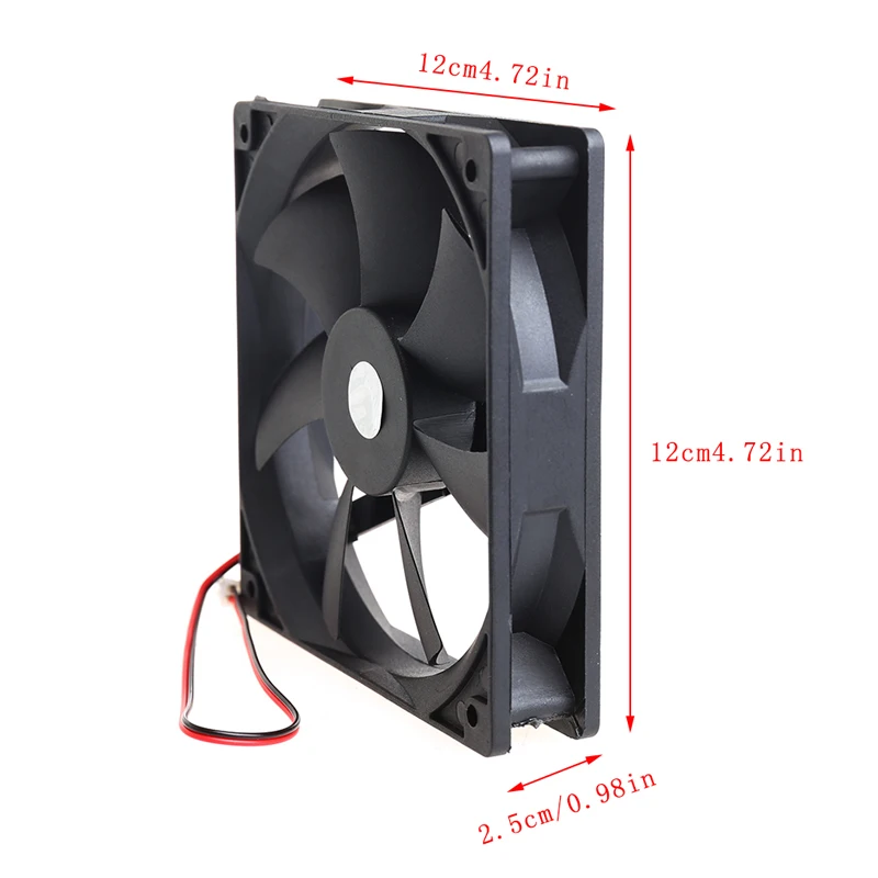 

12cm High Speed Computer DC 12V 2Pin PC Case System Hydraulic Cooling Fan 12025
