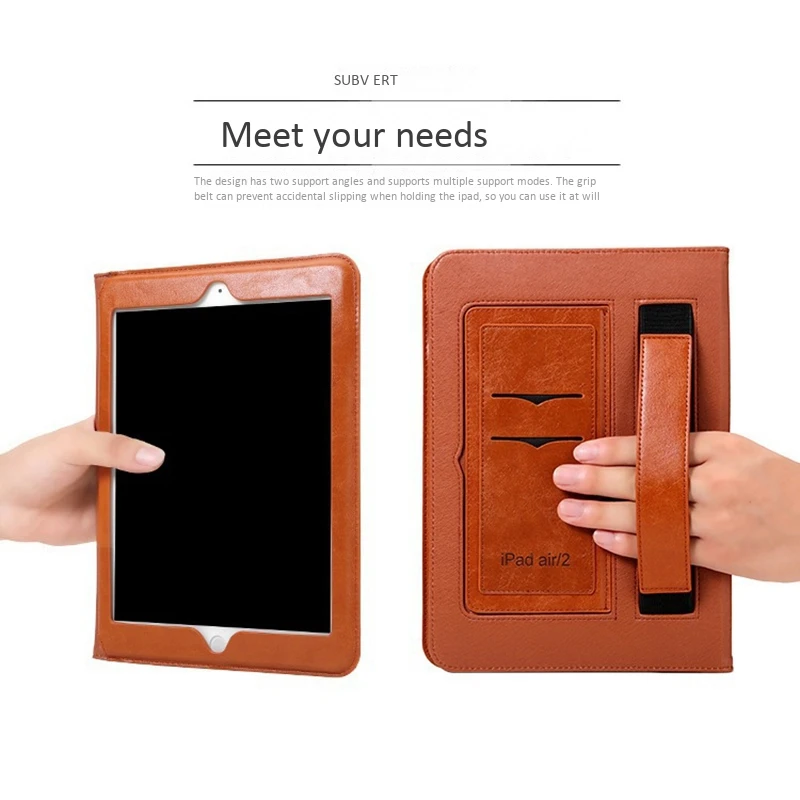 ПУ Кожаный чехол раскладушка Защитный Чехол планшет прикрепляющийся к для IPad