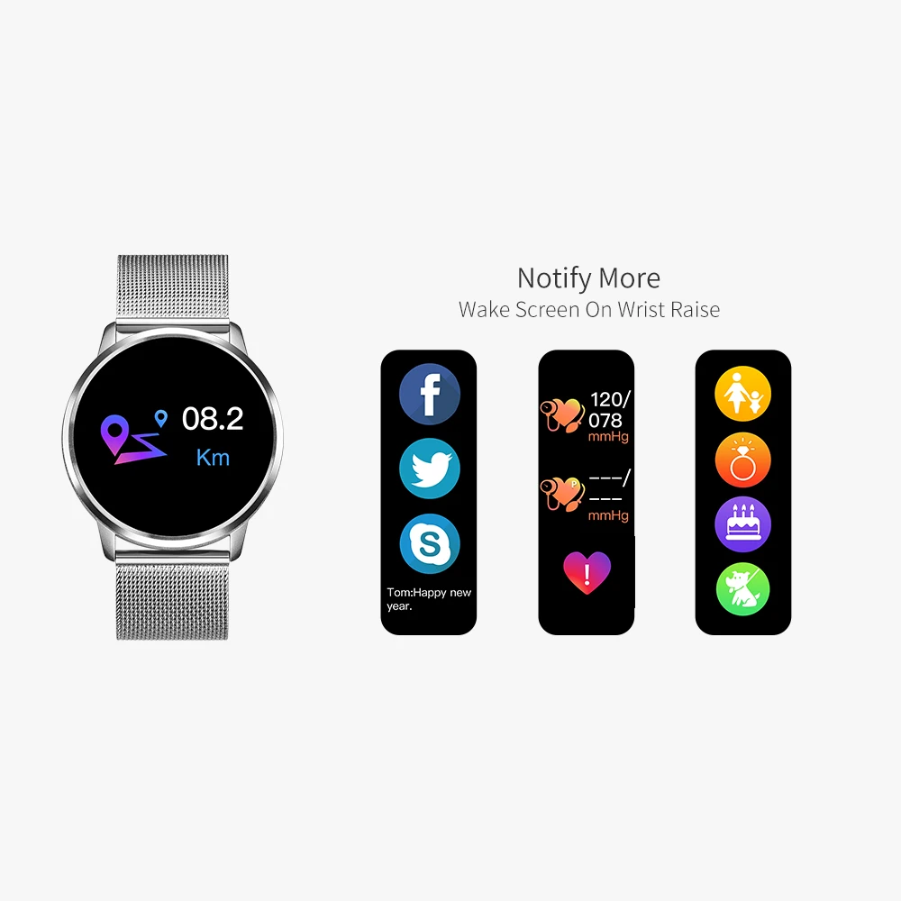 Smart Watch Women Ladies Blood Pressure Fashion Sports Girl Gifts Heart Rate Monitor Tracker Color Screen Smartwatch Bracelet |