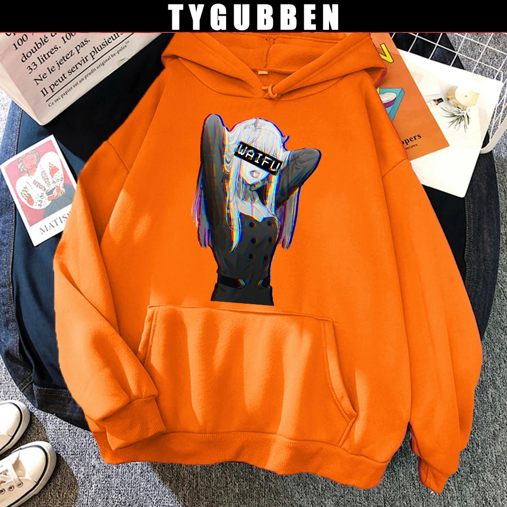 

Hot Anime Zero Two Girl Wife Funny Print Oversized Hoodies Women Sweetshirts Harajuku Long Sleeve Unisex Pullovers Sweatshirt