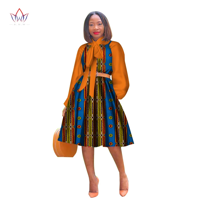Красивые женские костюмы новый комплект из топа и юбки в африканском стиле с