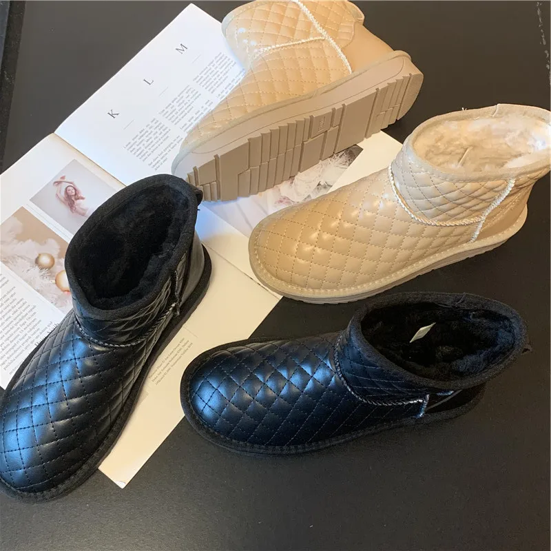 Зимняя новая зимняя внутренняя шерстяная теплая первого слоя воловьей кожи