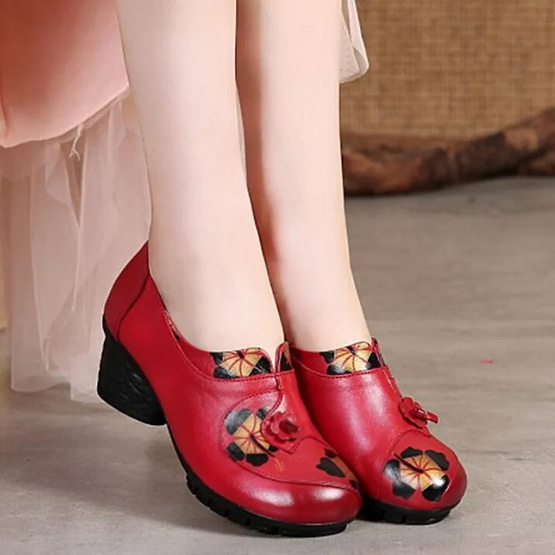 RUSHIMAN/Женская обувь на плоской подошве Повседневная из натуральной коровьей кожи